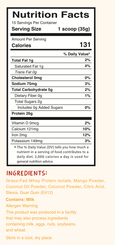 Coconut Mango Cream - Whey