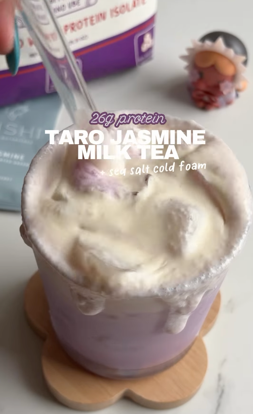 Taro Jasmine Milk Tea + Salted Cream