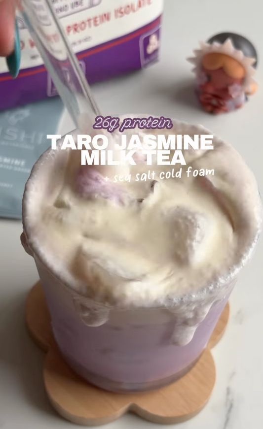 Taro Jasmine Milk Tea + Salted Cream