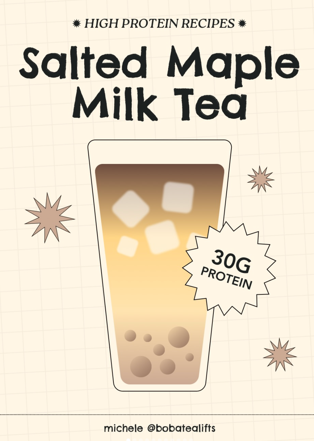 Salted Maple Milk Tea