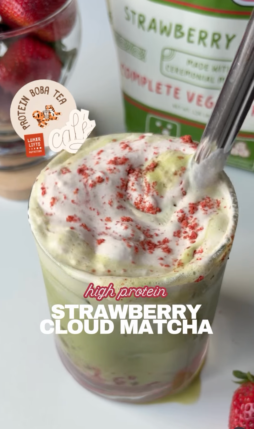 Strawberry Matcha + Strawberry Cloud