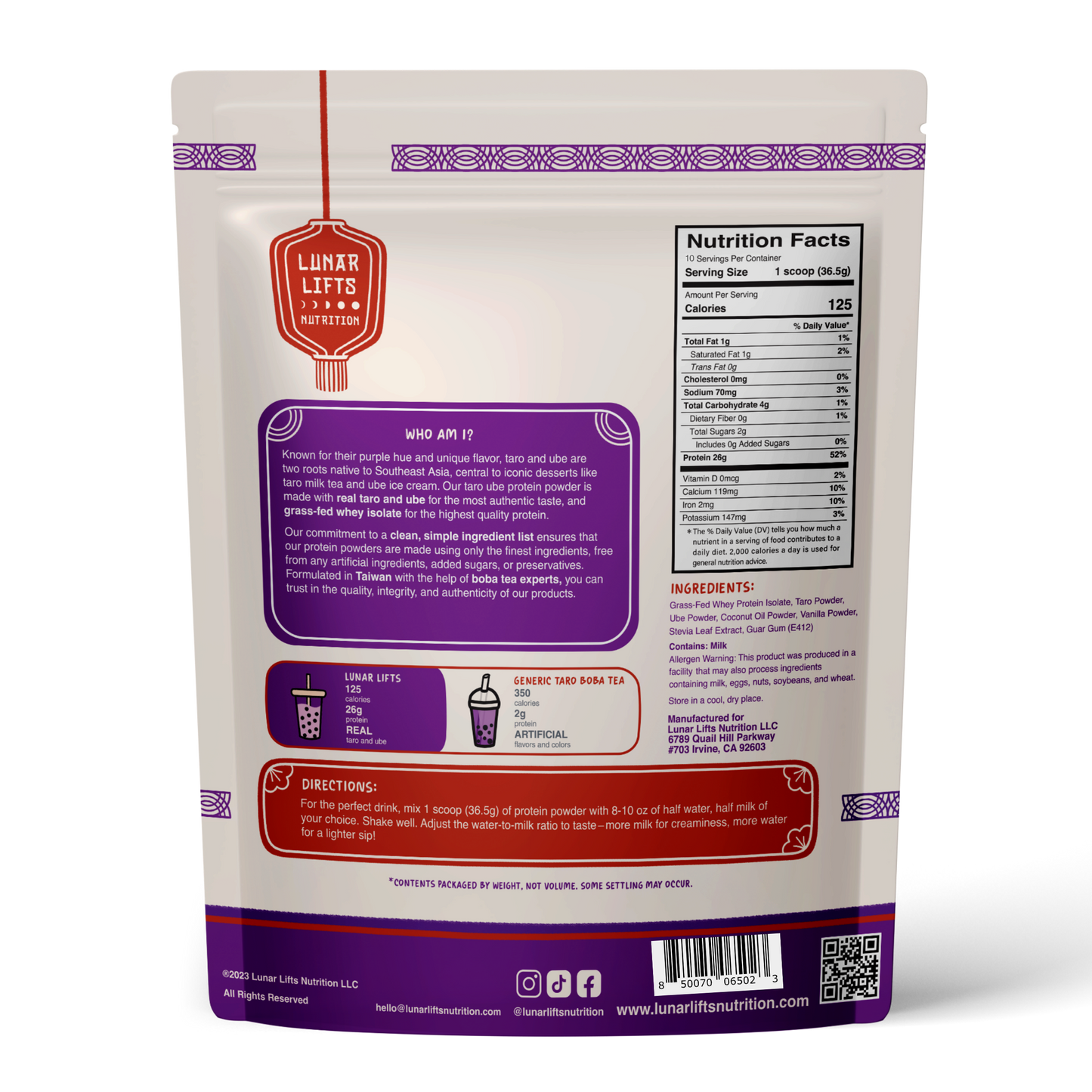 Taro Ube Whey Protein