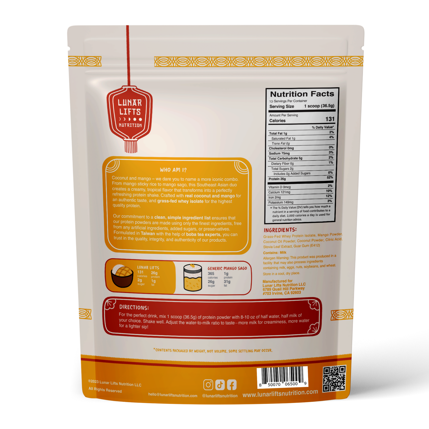 Coconut Mango Cream Whey Protein