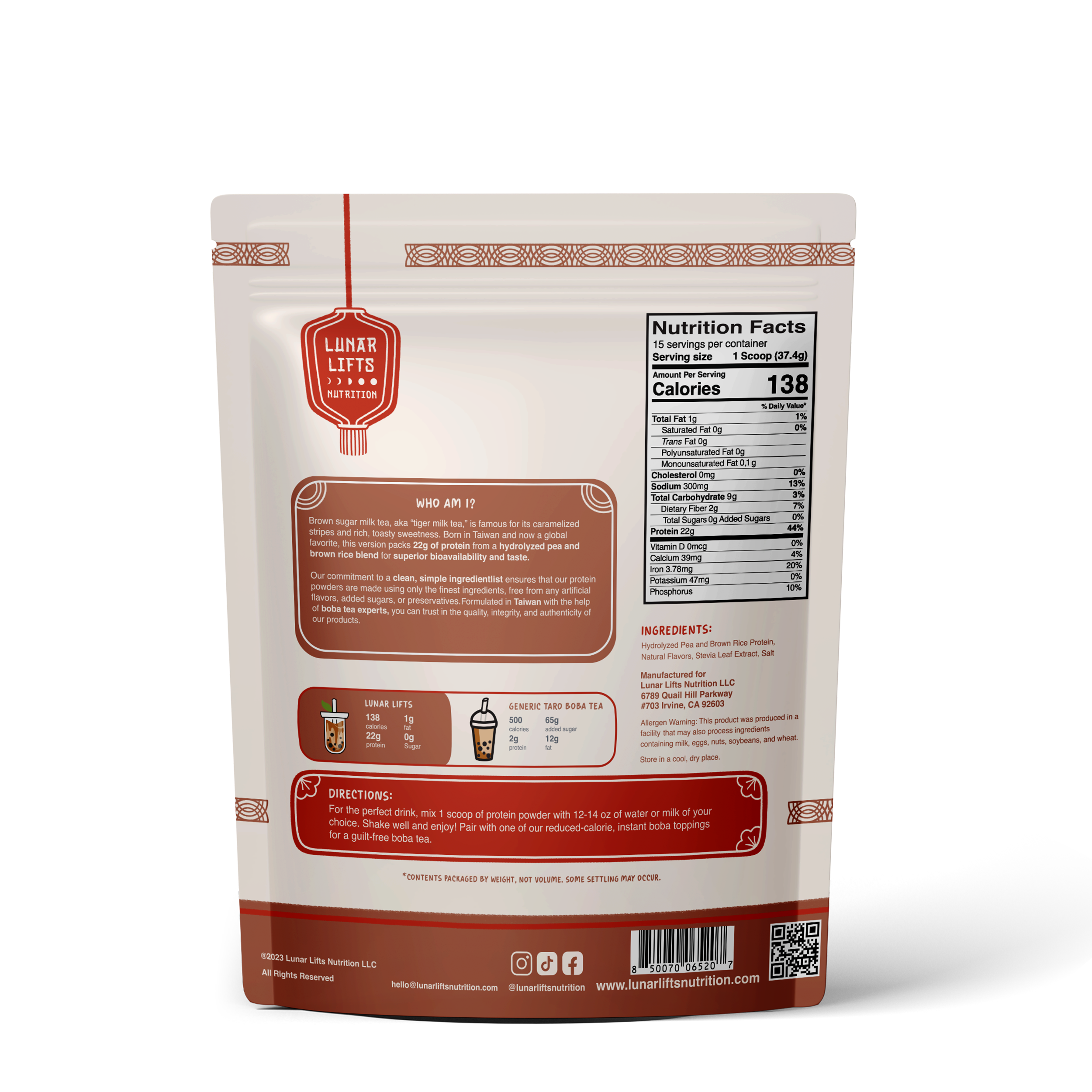 Brown Sugar Boba Tea - Vegan