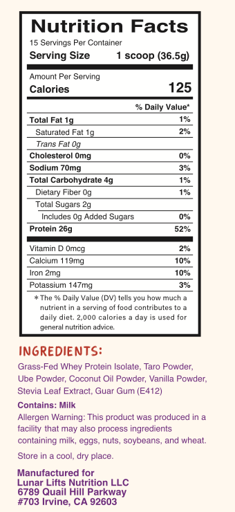 Taro Ube Whey Protein